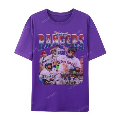 Unisex Casual Cotton Short Sleeve T-Shirt EXAS RANGERS Tee