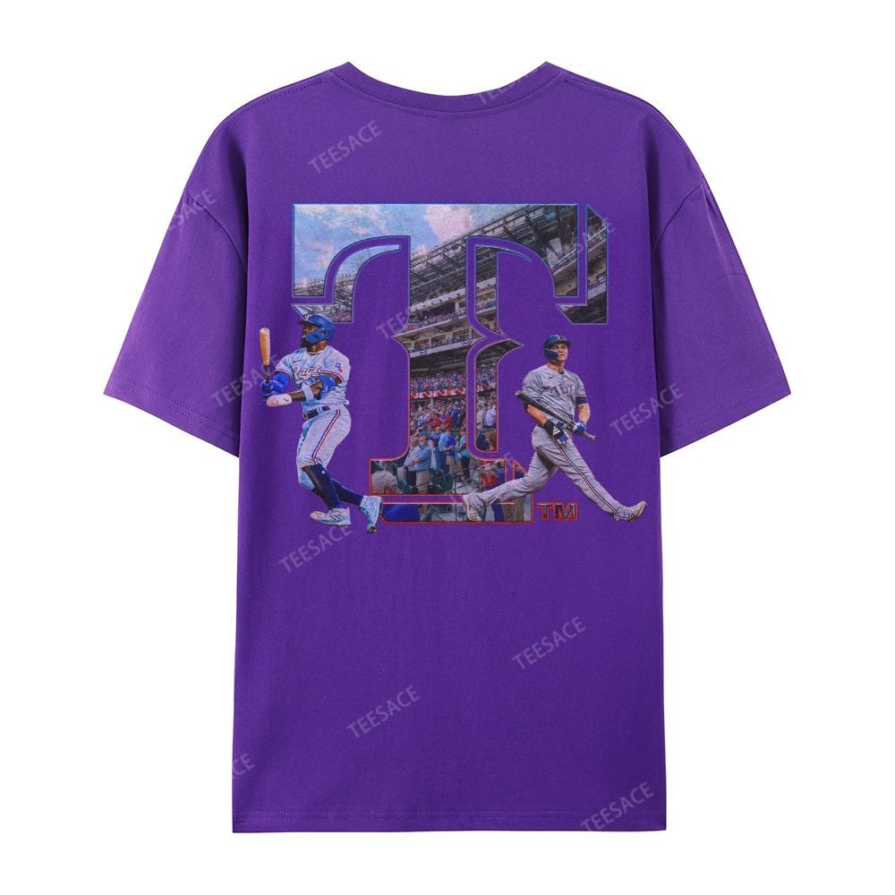 Unisex Casual Cotton Short Sleeve T-Shirt EXAS RANGERS Tee