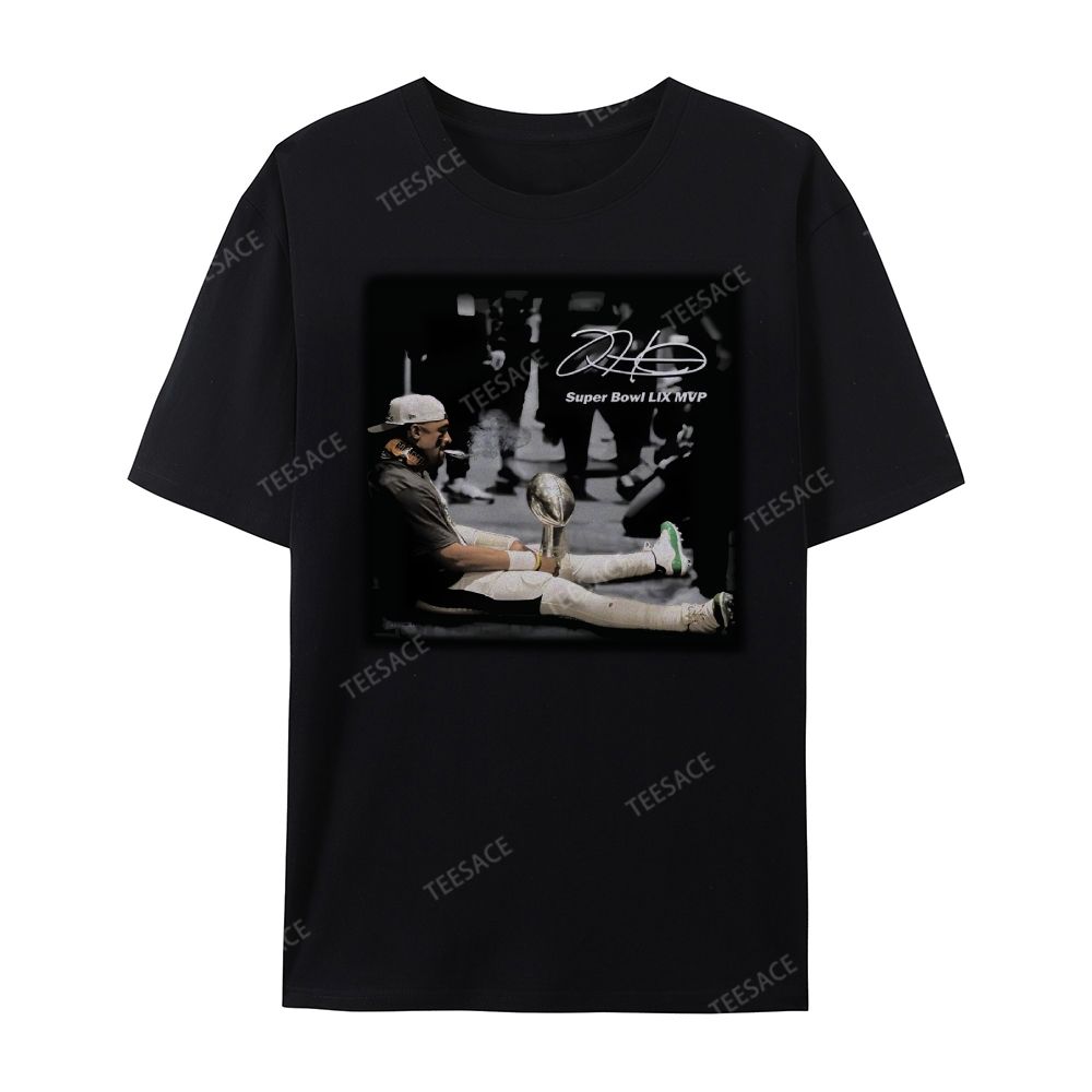 Unisex Casual Cotton Short Sleeve T-Shirt | JALEN HURTS MVP 2.12 2.0 TEE