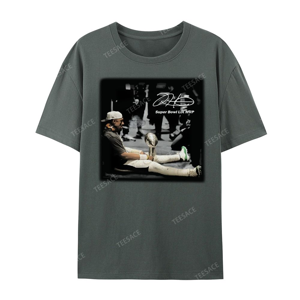 Unisex Casual Cotton Short Sleeve T-Shirt | JALEN HURTS MVP 2.12 2.0 TEE