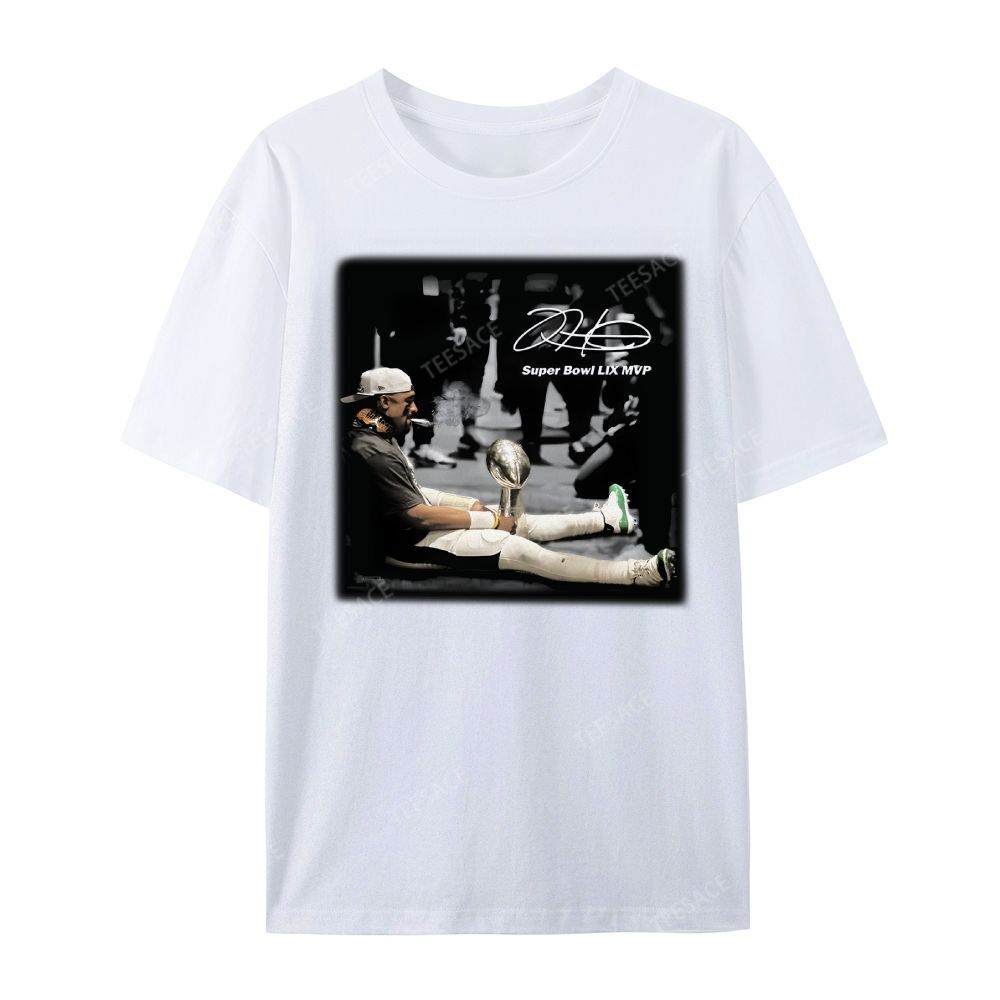 Unisex Casual Cotton Short Sleeve T-Shirt | JALEN HURTS MVP 2.12 2.0 TEE