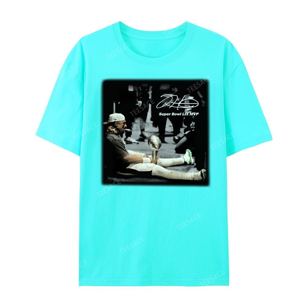 Unisex Casual Cotton Short Sleeve T-Shirt | JALEN HURTS MVP 2.12 2.0 TEE