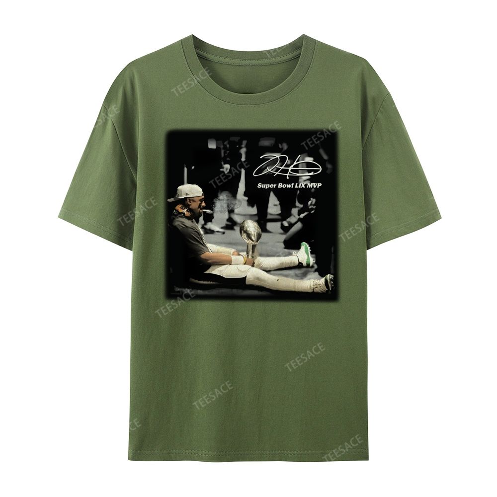 Unisex Casual Cotton Short Sleeve T-Shirt | JALEN HURTS MVP 2.12 2.0 TEE