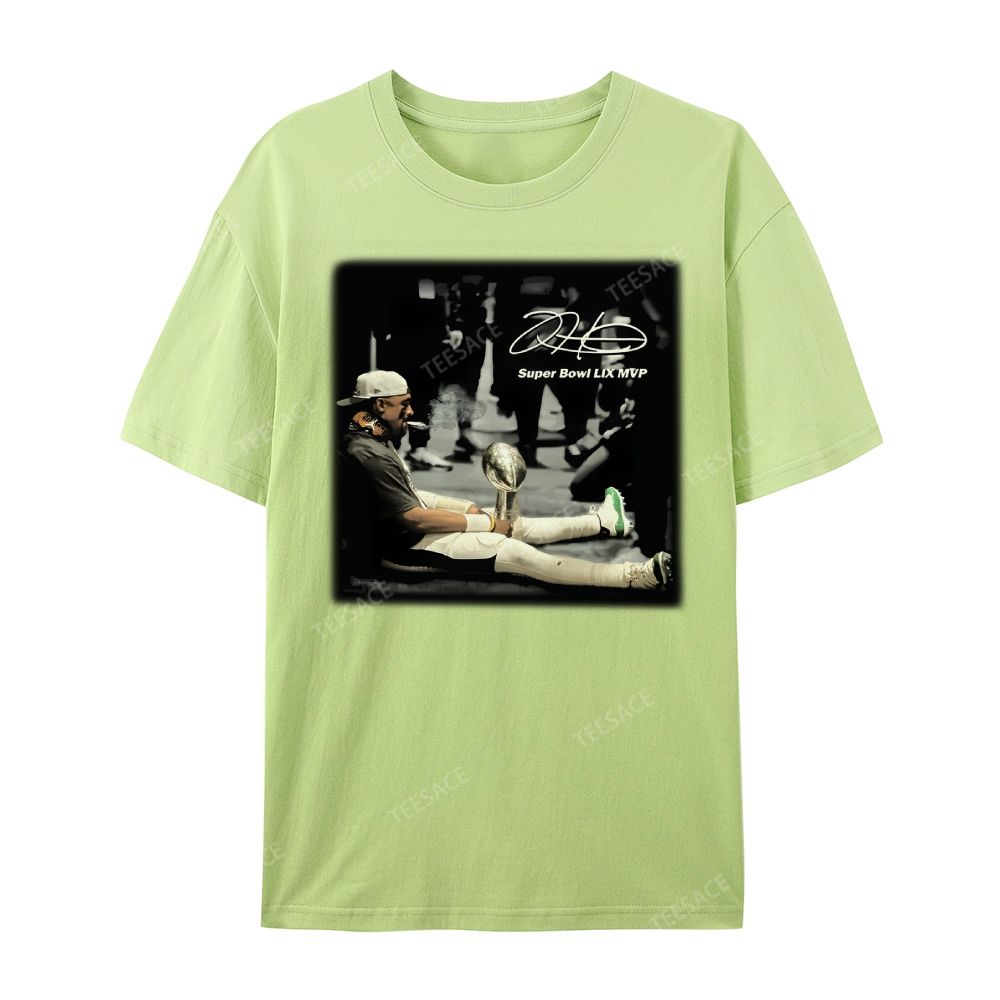 Unisex Casual Cotton Short Sleeve T-Shirt | JALEN HURTS MVP 2.12 2.0 TEE