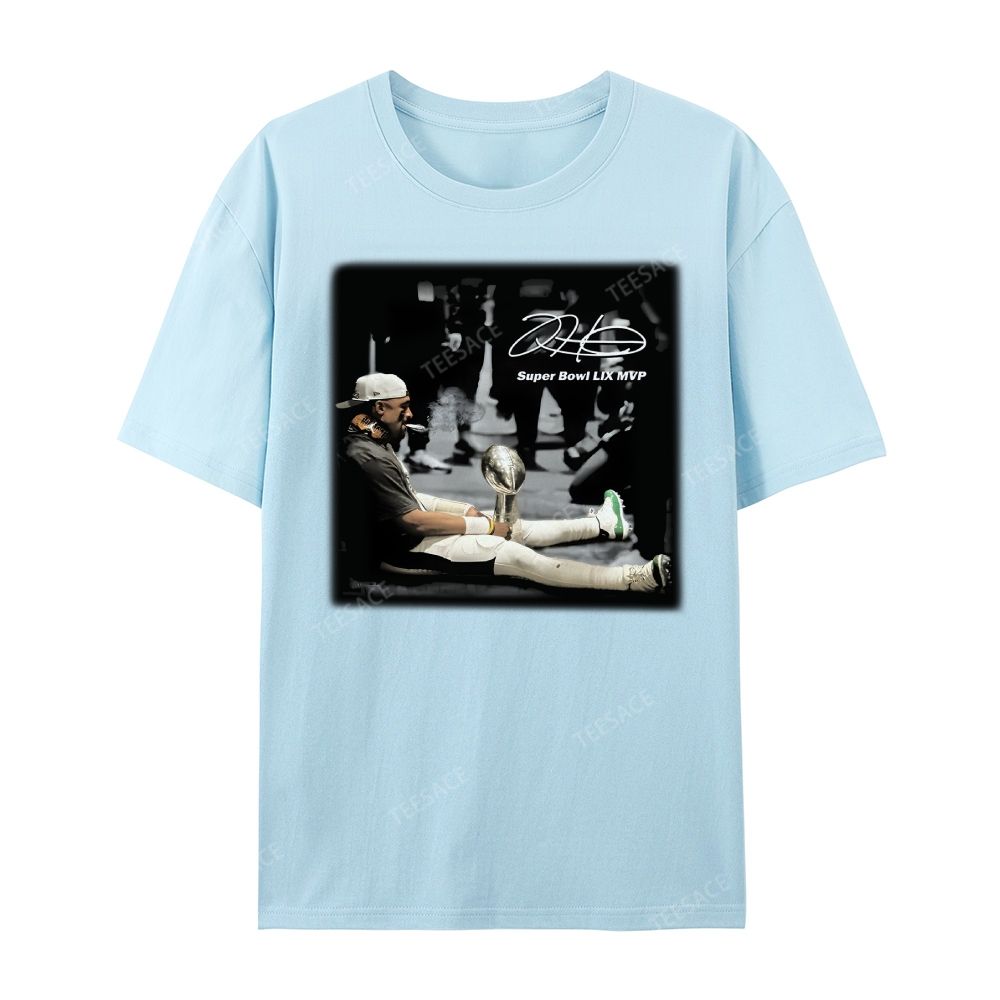 Unisex Casual Cotton Short Sleeve T-Shirt | JALEN HURTS MVP 2.12 2.0 TEE