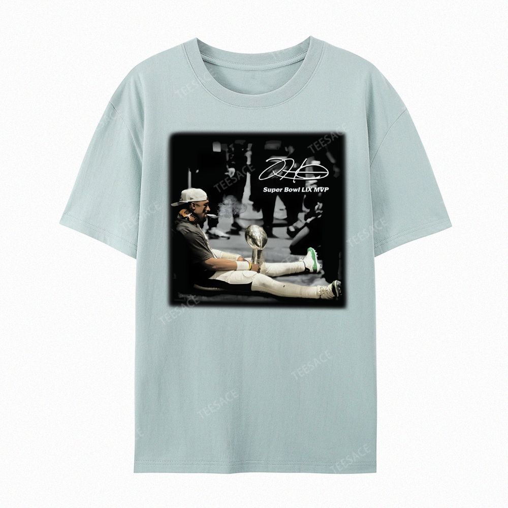Unisex Casual Cotton Short Sleeve T-Shirt | JALEN HURTS MVP 2.12 2.0 TEE