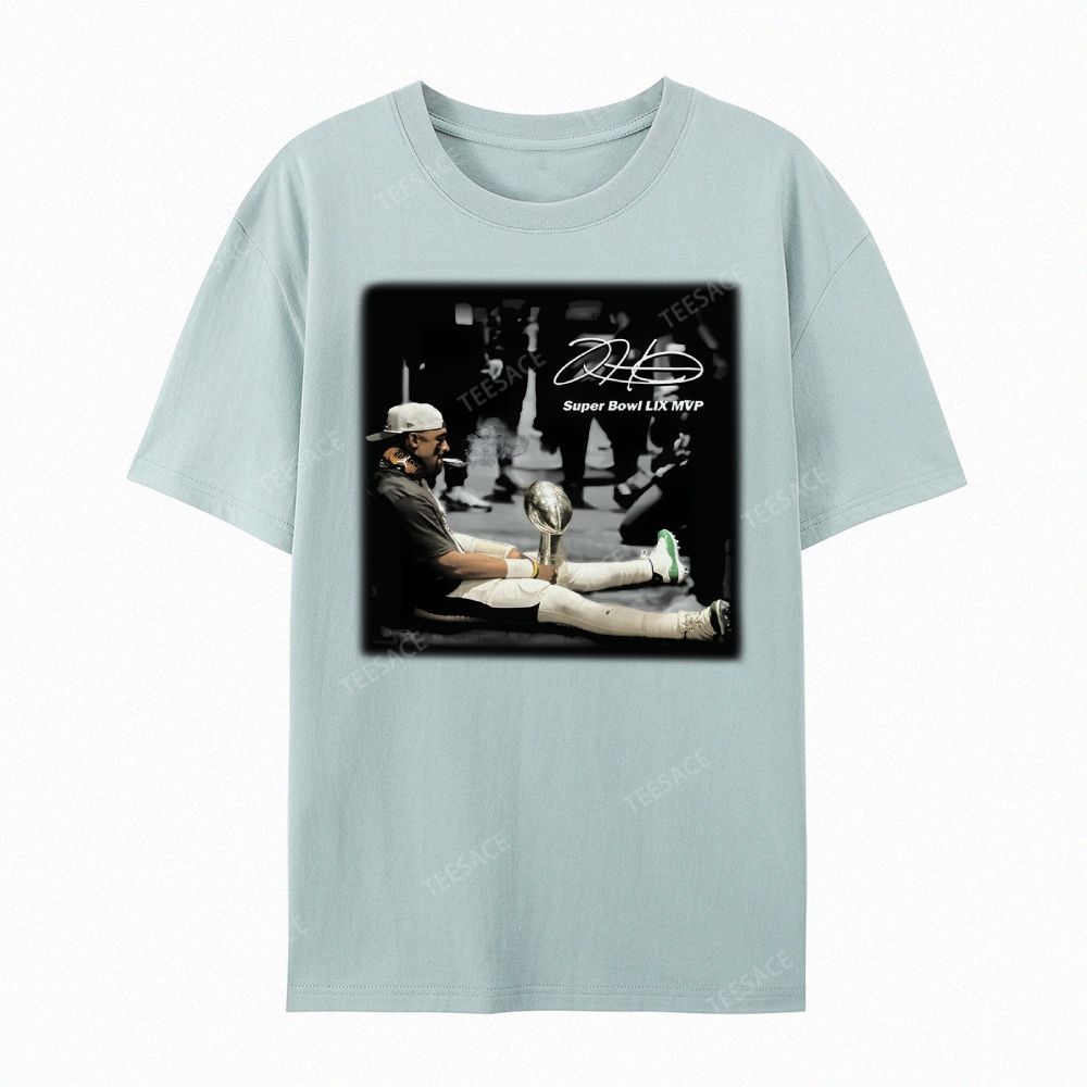Unisex Casual Cotton Short Sleeve T-Shirt | JALEN HURTS MVP 2.12 2.0 TEE