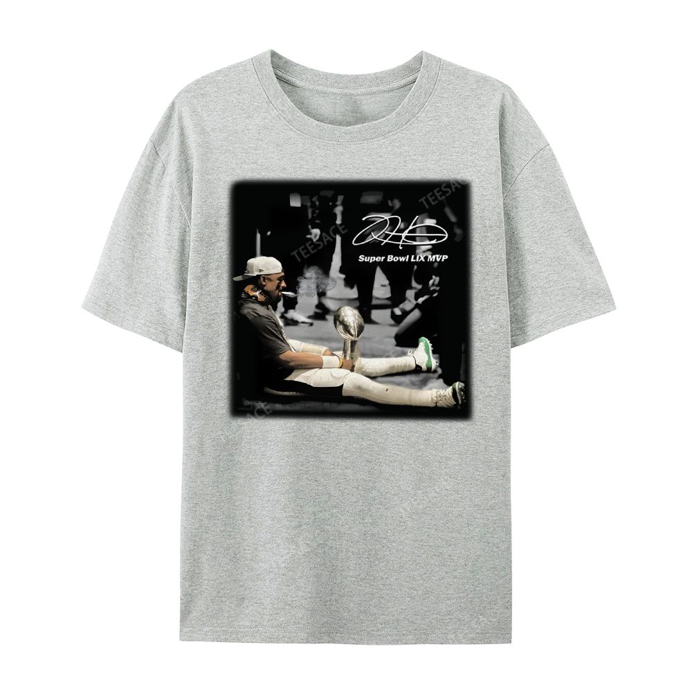 Unisex Casual Cotton Short Sleeve T-Shirt | JALEN HURTS MVP 2.12 2.0 TEE