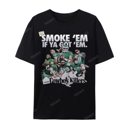 Unisex Casual Cotton Short Sleeve T-Shirt | JALEN-HURTS-TEE