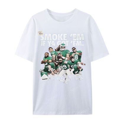 Unisex Casual Cotton Short Sleeve T-Shirt | JALEN-HURTS-TEE