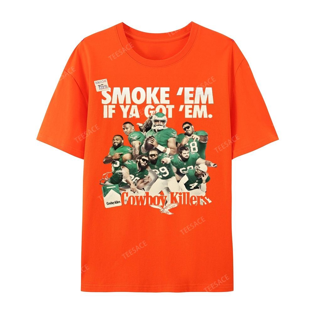 Unisex Casual Cotton Short Sleeve T-Shirt | JALEN-HURTS-TEE