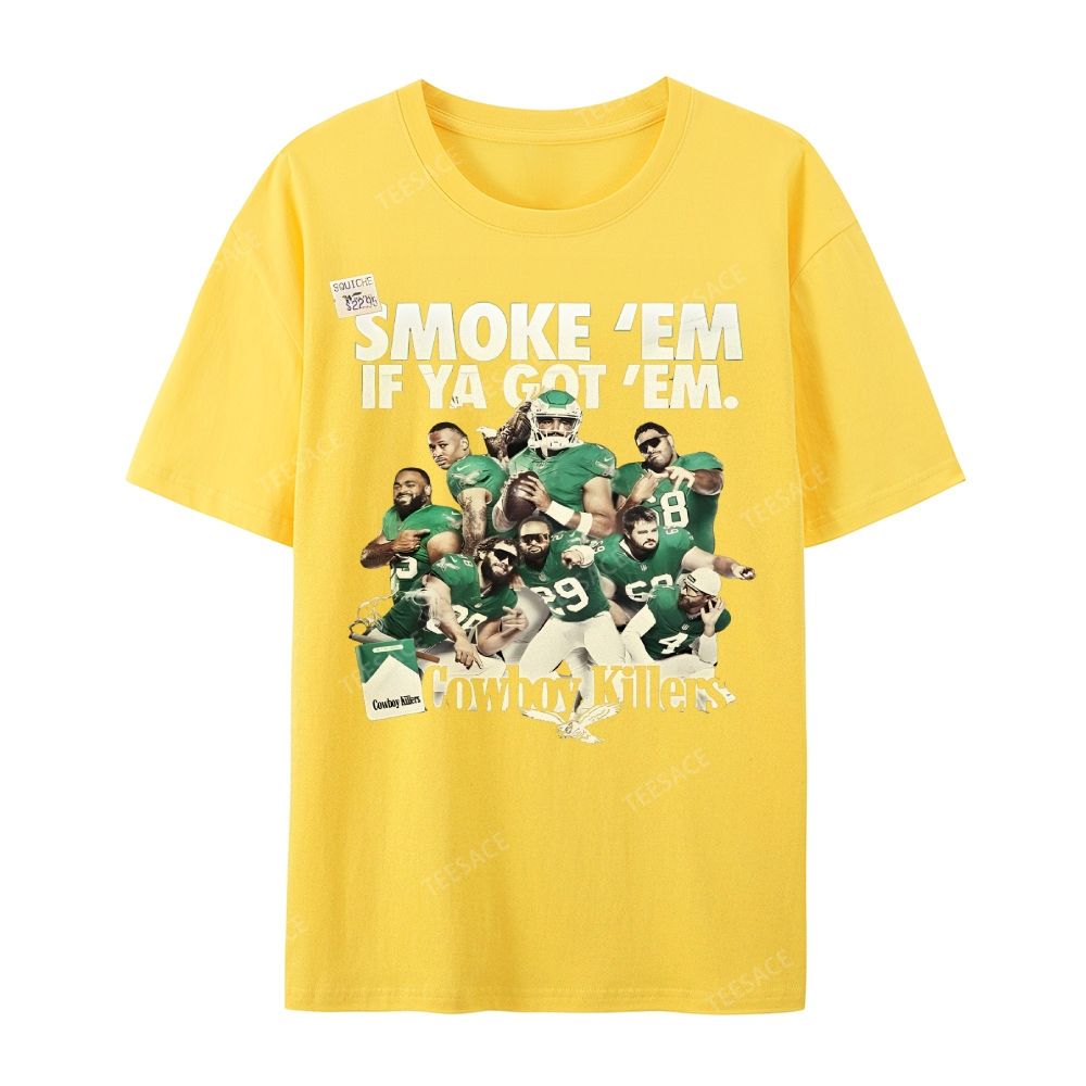Unisex Casual Cotton Short Sleeve T-Shirt | JALEN-HURTS-TEE