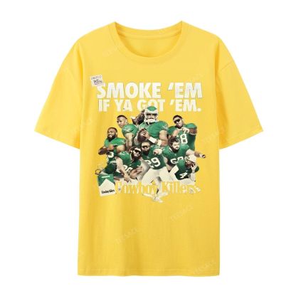 Unisex Casual Cotton Short Sleeve T-Shirt | JALEN-HURTS-TEE