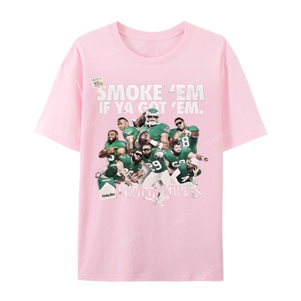 Unisex Casual Cotton Short Sleeve T-Shirt | JALEN-HURTS-TEE