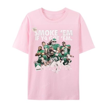 Unisex Casual Cotton Short Sleeve T-Shirt | JALEN-HURTS-TEE