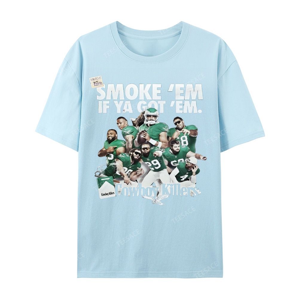 Unisex Casual Cotton Short Sleeve T-Shirt | JALEN-HURTS-TEE