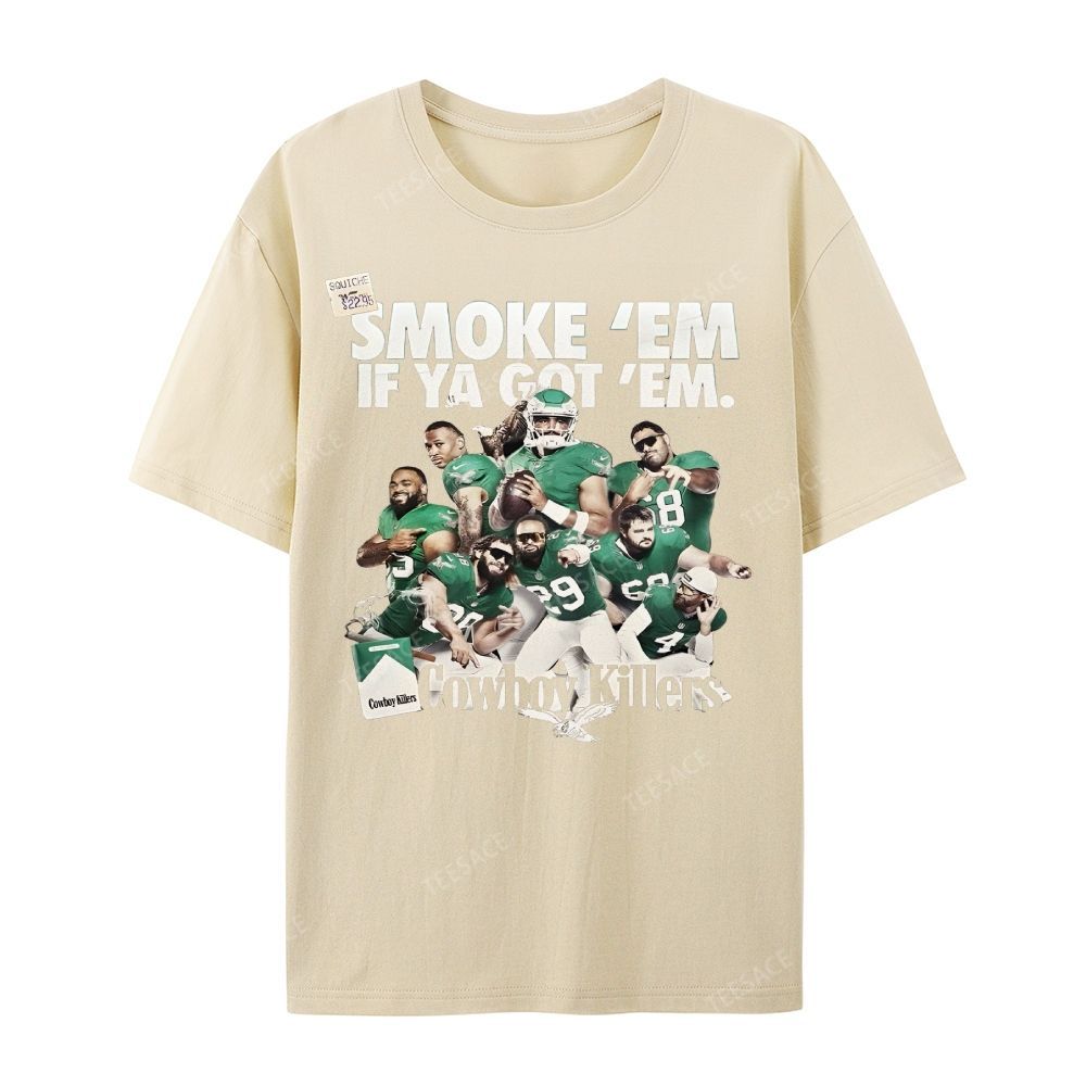Unisex Casual Cotton Short Sleeve T-Shirt | JALEN-HURTS-TEE