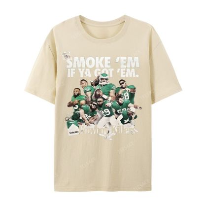Unisex Casual Cotton Short Sleeve T-Shirt | JALEN-HURTS-TEE