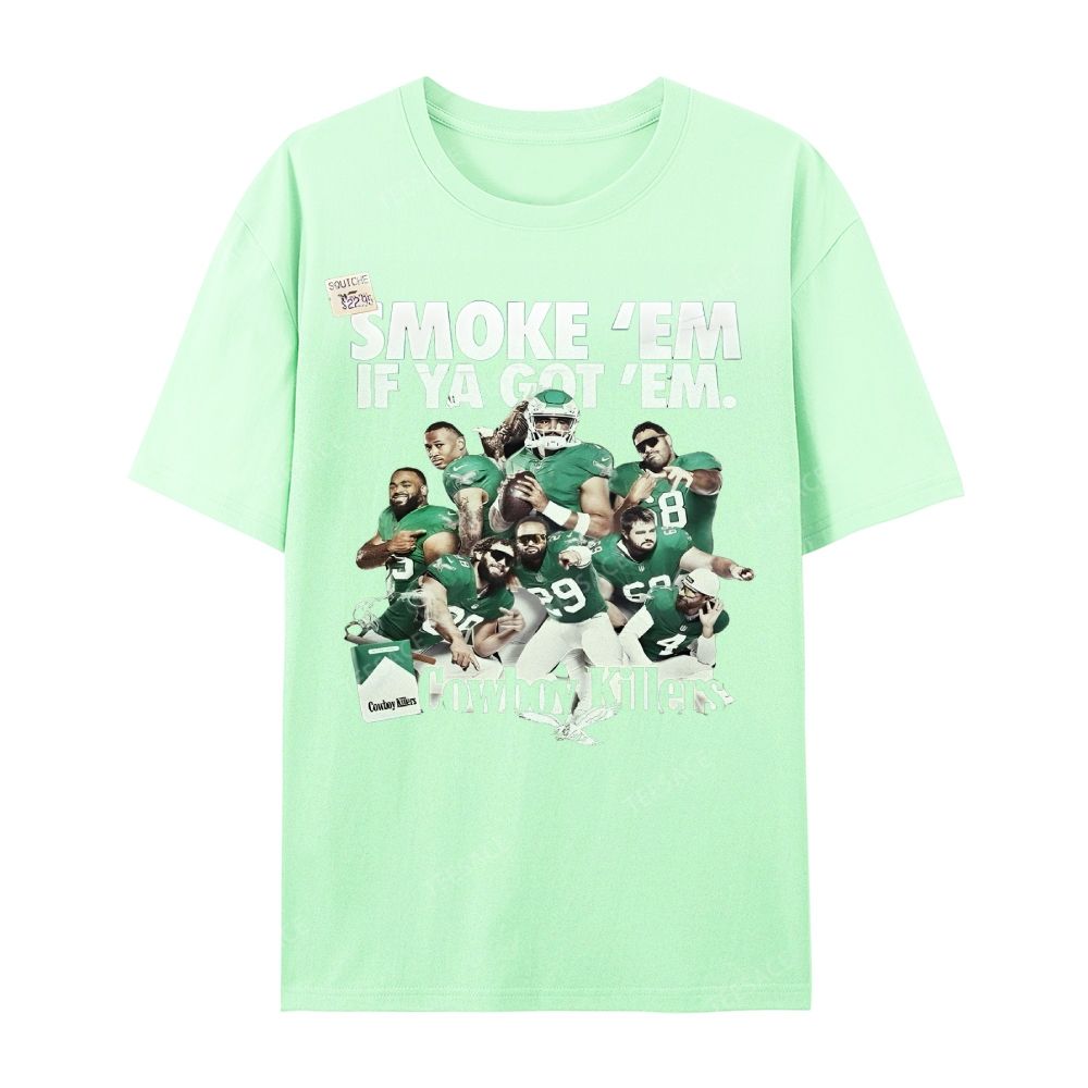 Unisex Casual Cotton Short Sleeve T-Shirt | JALEN-HURTS-TEE