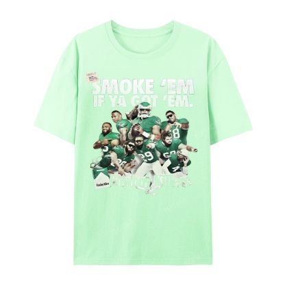 Unisex Casual Cotton Short Sleeve T-Shirt | JALEN-HURTS-TEE