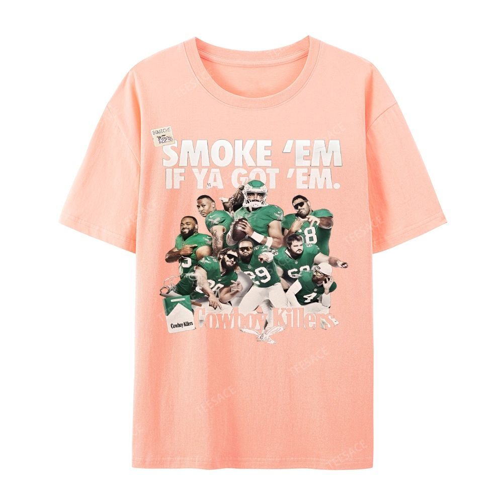 Unisex Casual Cotton Short Sleeve T-Shirt | JALEN-HURTS-TEE