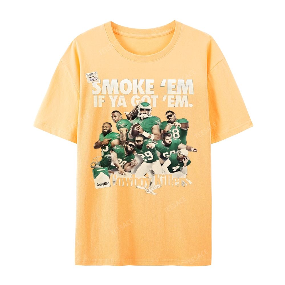Unisex Casual Cotton Short Sleeve T-Shirt | JALEN-HURTS-TEE