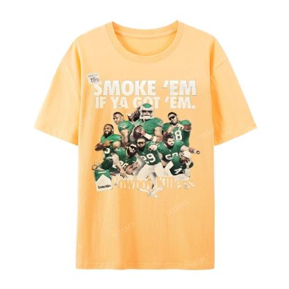 Unisex Casual Cotton Short Sleeve T-Shirt | JALEN-HURTS-TEE