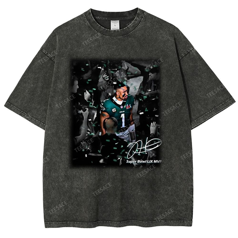 Vintage Style Unisex-Adult Oversized Washed Street T-shirt | JALEN HUR