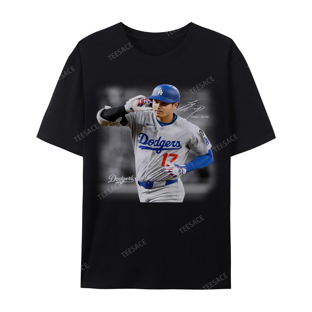 Unisex Casual Cotton Short Sleeve T-Shirt | SHOHEI OHTANI V4 TEE 