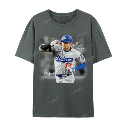 Unisex Casual Cotton Short Sleeve T-Shirt | SHOHEI OHTANI V4 TEE 