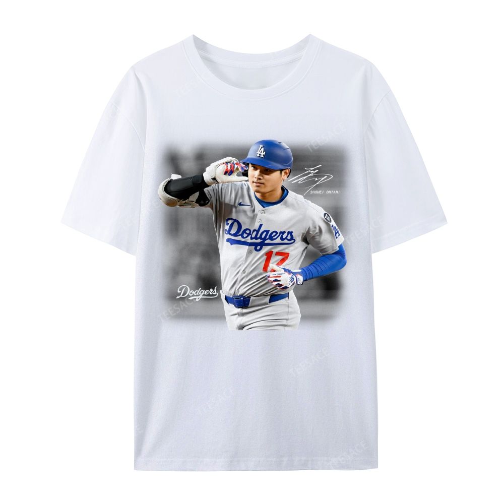 Unisex Casual Cotton Short Sleeve T-Shirt | SHOHEI OHTANI V4 TEE 