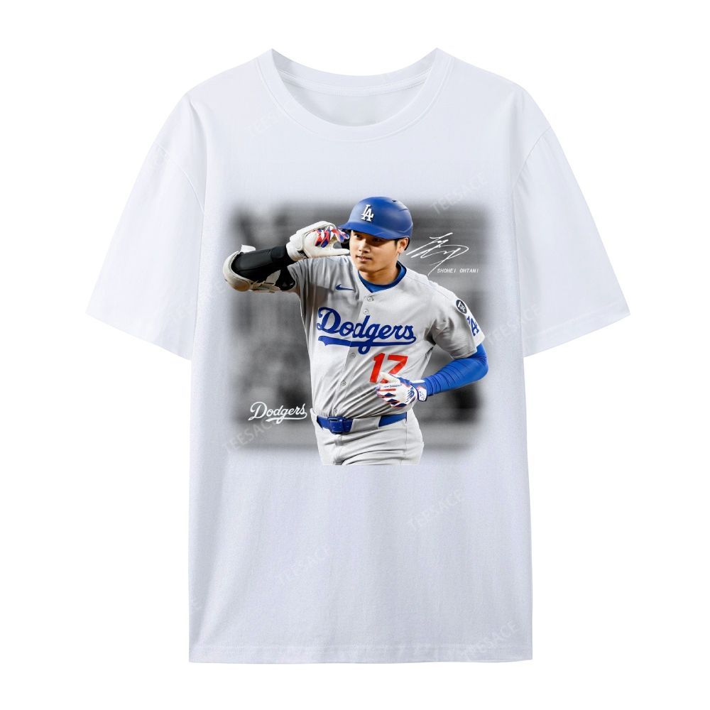 Unisex Casual Cotton Short Sleeve T-Shirt | SHOHEI OHTANI V4 TEE 
