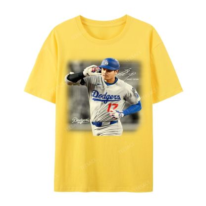 Unisex Casual Cotton Short Sleeve T-Shirt | SHOHEI OHTANI V4 TEE 