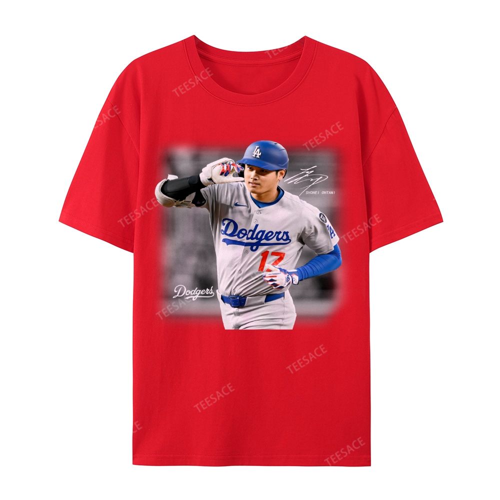 Unisex Casual Cotton Short Sleeve T-Shirt | SHOHEI OHTANI V4 TEE 