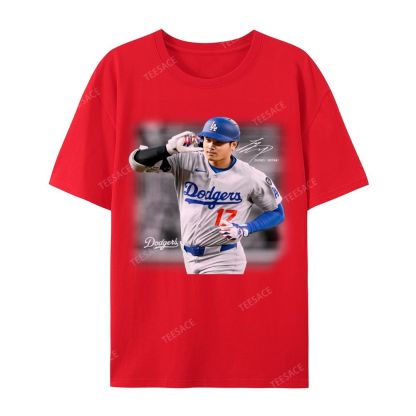 Unisex Casual Cotton Short Sleeve T-Shirt | SHOHEI OHTANI V4 TEE 