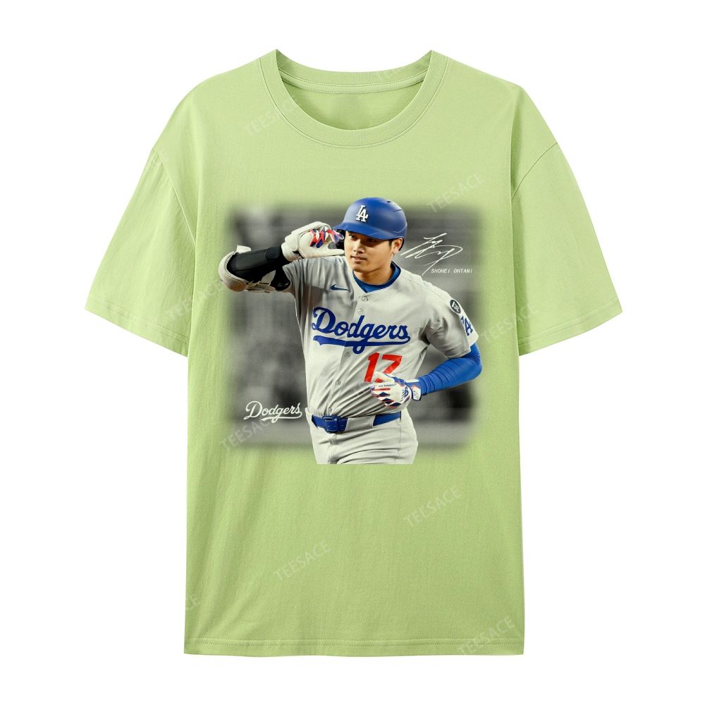 Unisex Casual Cotton Short Sleeve T-Shirt | SHOHEI OHTANI V4 TEE 