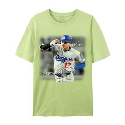 Unisex Casual Cotton Short Sleeve T-Shirt | SHOHEI OHTANI V4 TEE 