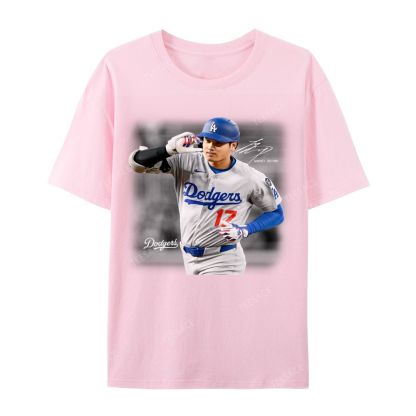Unisex Casual Cotton Short Sleeve T-Shirt | SHOHEI OHTANI V4 TEE 