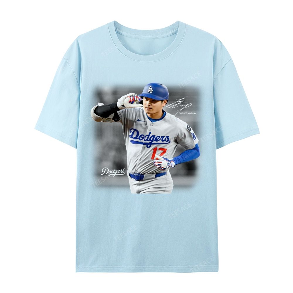 Unisex Casual Cotton Short Sleeve T-Shirt | SHOHEI OHTANI V4 TEE 