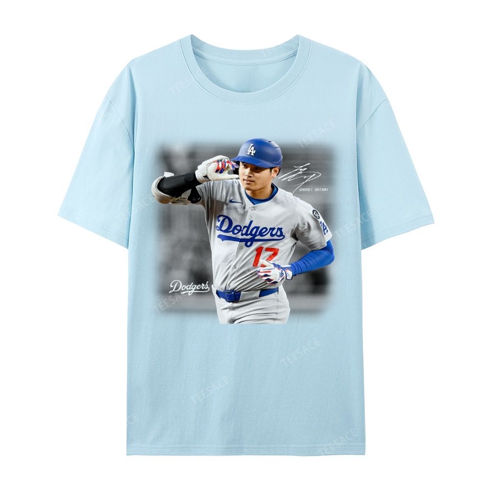 Unisex Casual Cotton Short Sleeve T-Shirt | SHOHEI OHTANI V4 TEE 