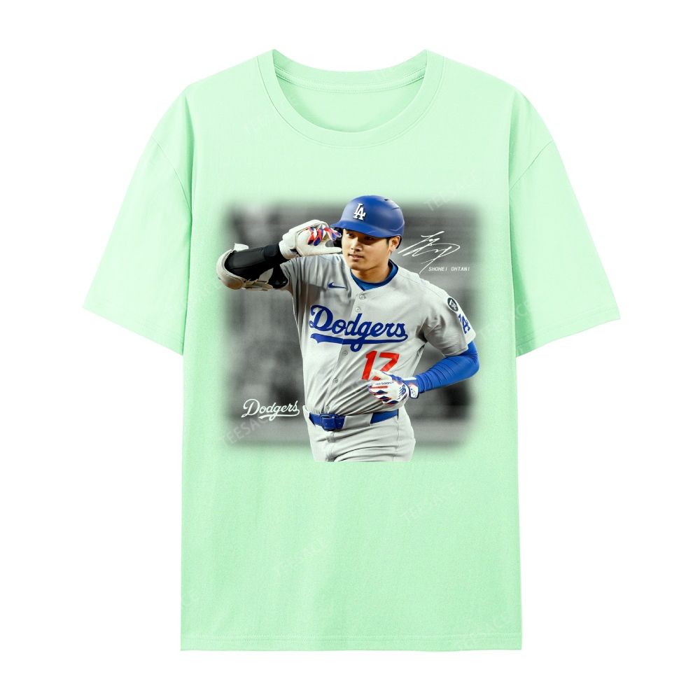 Unisex Casual Cotton Short Sleeve T-Shirt | SHOHEI OHTANI V4 TEE 