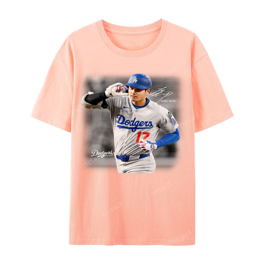 Unisex Casual Cotton Short Sleeve T-Shirt | SHOHEI OHTANI V4 TEE 