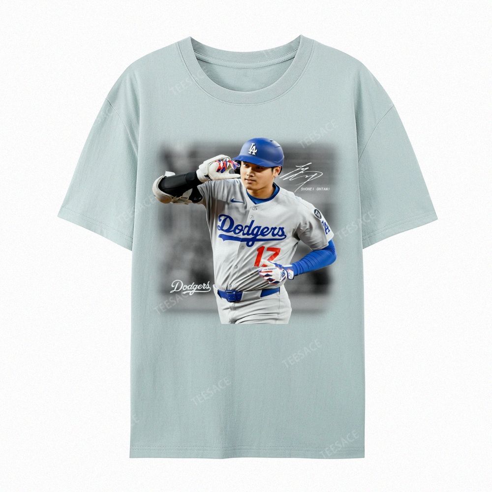 Unisex Casual Cotton Short Sleeve T-Shirt | SHOHEI OHTANI V4 TEE 