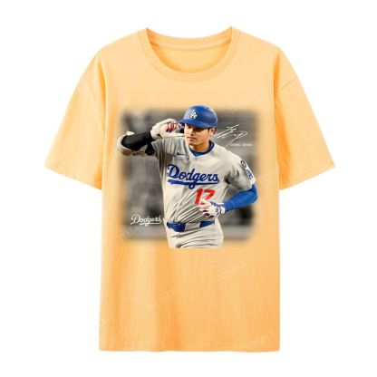 Unisex Casual Cotton Short Sleeve T-Shirt | SHOHEI OHTANI V4 TEE 
