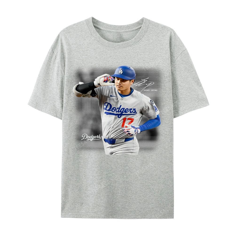 Unisex Casual Cotton Short Sleeve T-Shirt | SHOHEI OHTANI V4 TEE 