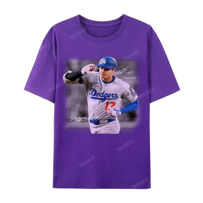 Unisex Casual Cotton Short Sleeve T-Shirt | SHOHEI OHTANI V4 TEE 