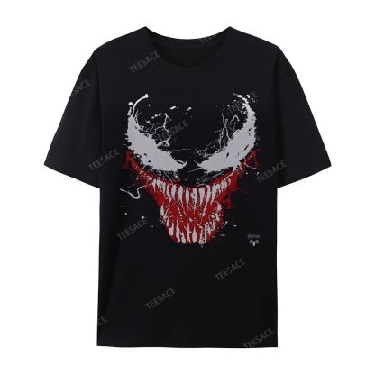 Unisex-Adult Ultra Cotton Washed T-Shirt Graphic  BIG FACE VENOM TEE