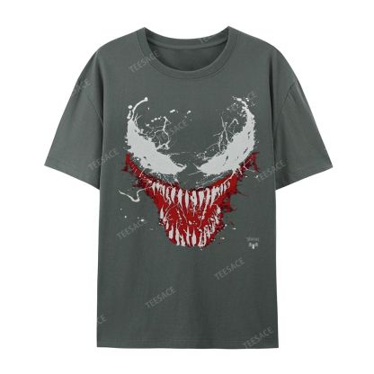Unisex-Adult Ultra Cotton Washed T-Shirt Graphic  BIG FACE VENOM TEE