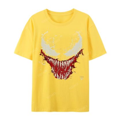 Unisex-Adult Ultra Cotton Washed T-Shirt Graphic  BIG FACE VENOM TEE