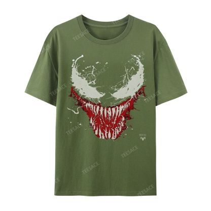 Unisex-Adult Ultra Cotton Washed T-Shirt Graphic  BIG FACE VENOM TEE